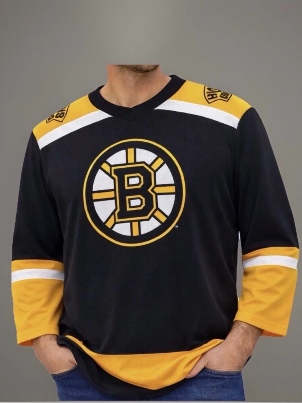 NHL Boston Bruins 88 Pastrnak Team Jersey Men's Large Long Sleeve Athleisure